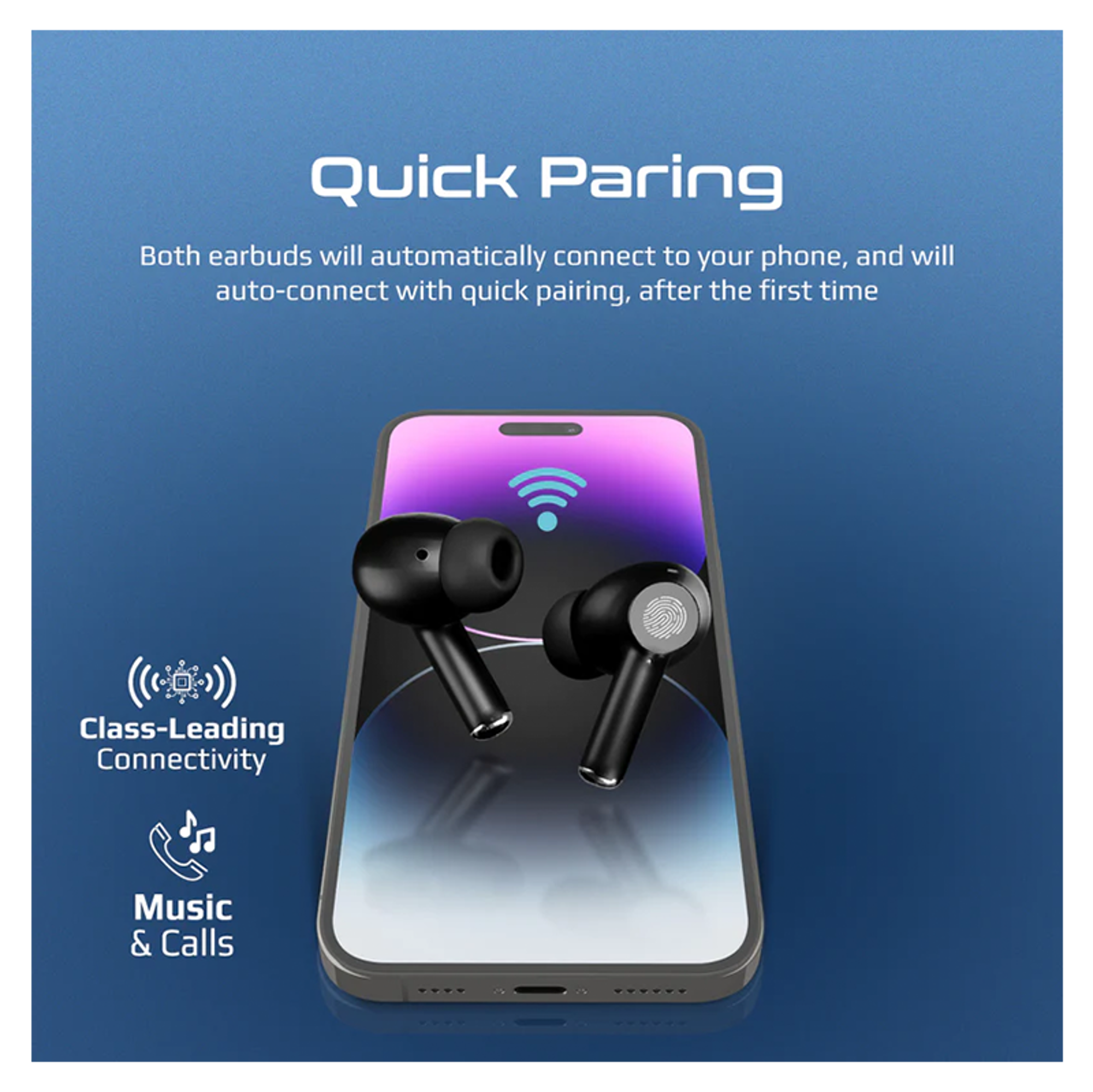 PROMATE High-Definition ANC TWS Earphones with IntelliTouch - Best Prices