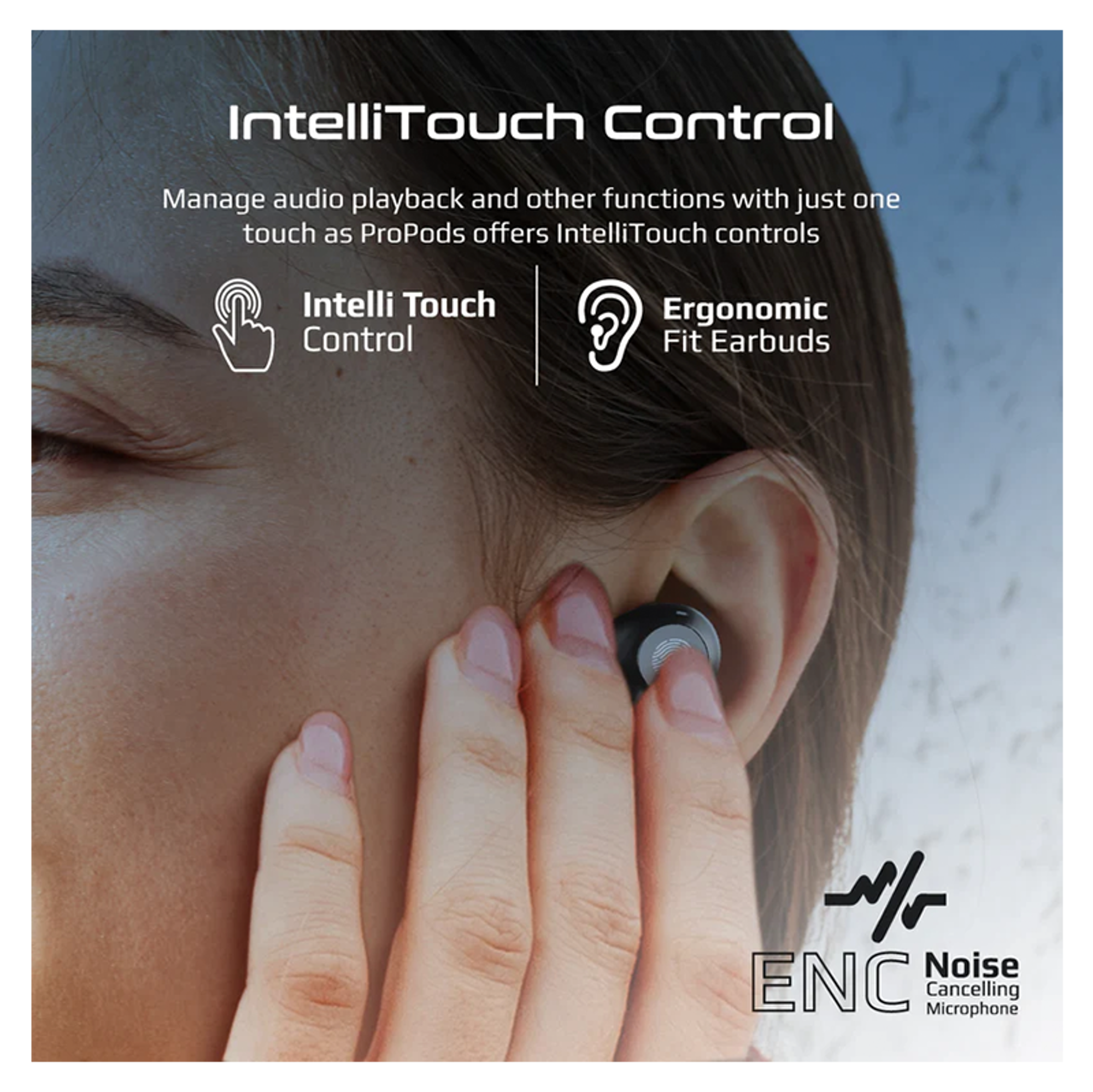 PROMATE High-Definition ANC TWS Earphones with IntelliTouch - Best Prices