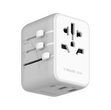 Momax UA11 1-World 20W PD Global Travel Fast Charger Power Adapter - White