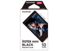 Fujifilm Instax Mini Colour Film with Border (10 Sheets) - Black