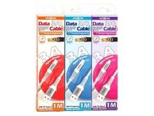 Moxom MX-CB234 3A Nylon Woven Data Cable - White