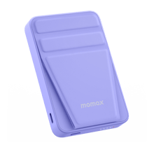 Momax IP109 Q.Mag Power 9 Magnetic Wireless 5,000mAh Battery Pack with Stand - Purple