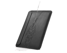 WiWU 13.3'' Genuine Leather Laptop Sleeve - Black