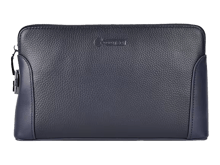 COTECi Men's Genuine Cowhide Leather Double Handbag - Blue
