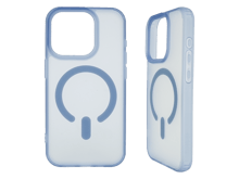 iPhone Series Matte Clear Case - Blue
