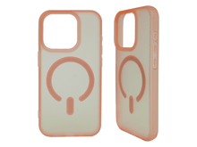iPhone Series Matte Clear Case - Pink