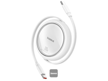 Baseus Free2Draw Mini Retractable Charging Cable Type-C to Type-C 100W 1m - White