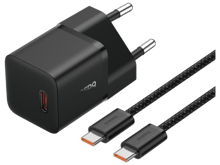 Baseus GaN5 Fast Charger (Mini) 20W with Cable Type-C 100W - Black
