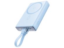 JoyRoom JR-PBM01 20W Power Bank 10000mAh with Built-in Cable&Kickstand - Blue