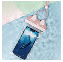 WiWU Kitty Waterproof Bag For Mobile Phone - Pink