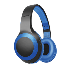 PROMATE LaBoca Deep Bass Over-Ear Wireless Headphones - Blue