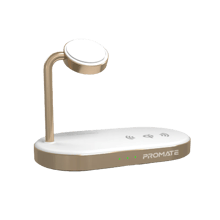 PROMATE Multi Device Wireless Charging Dock - Gold