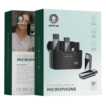 Green Lion 2 in 1 Digital Display Microphone (Lightning) - Best Prices