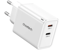 Choetech PD6013 Dual Type-C GaN PD65W Portable Wall Charger EU - Best Prices