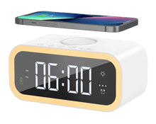 WiWU Wi-015 2 in 1 Wireless Charging Station with Clock 15W - Best Prices