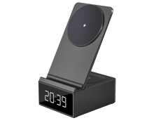 WiWU Wi-011 3 in 1 Wireless Charging Station 15W with Clock - Best Prices