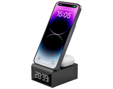 WiWU Wi-011 3 in 1 Wireless Charging Station 15W with Clock - Best Prices