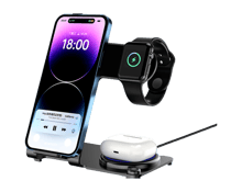 WiWU Wi-005 3 in 1 Power Air Wireless Charging Station 15W - Best Prices