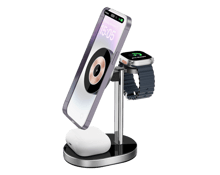 WiWU Wi-003 3 in 1 Wireless Charging Station Transparent 15W - Best Prices