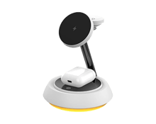 WiWU Wi-002 3 in 1 Wireless Charging Station 15W with Ambient Light - Best Prices