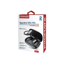 PROMATE SportFit™ High Definition ENC TWS Wireless Earbuds with IntelliTouch - Best Prices