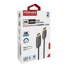 PROMATE ProLink-DP200 4K 60Hz HD DisplayPort to HDMI Cable 2.0m - Best Prices