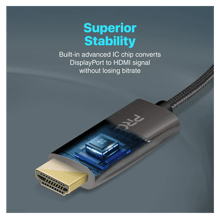 PROMATE ProLink-DP200 4K 60Hz HD DisplayPort to HDMI Cable 2.0m - Best Prices