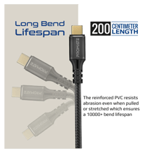PROMATE 240W Super Speed Fast Charging USB-C Cable - Best Prices