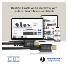 PROMATE 240W Super Speed Fast Charging USB-C Cable - Best Prices