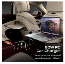 بروميت شاحن سيارة ميني 60 واط و PD & QC 3.0 - أفضل سعر
