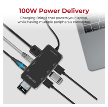 PROMATE 8 in 1 Ultra Compact Multiport Hub 100W Power Delivery - Best Prices