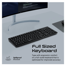 PROMATE ProCombo-12 Sleek Profile Full Size Wireless Keyboard & Mouse - Best Prices