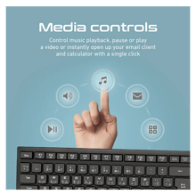 PROMATE ProCombo-12 Sleek Profile Full Size Wireless Keyboard & Mouse - Best Prices
