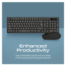 PROMATE ProCombo-12 Sleek Profile Full Size Wireless Keyboard & Mouse - Best Prices