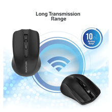 PROMATE Clix-8 2.4GHz Wireless Ergonomic Optical Mouse - Best Prices