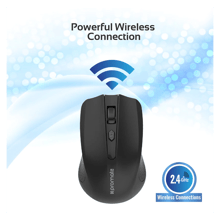 PROMATE Clix-8 2.4GHz Wireless Ergonomic Optical Mouse - Best Prices