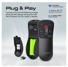 PROMATE Universal Intuitive Wireless Presenter - Best Prices