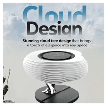 PROMATE 3 in 1 Cloud Design Wireless Speaker with LED Nightlight and Wireless Charger - Best Prices
