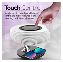 PROMATE 3 in 1 Cloud Design Wireless Speaker with LED Nightlight and Wireless Charger - Best Prices