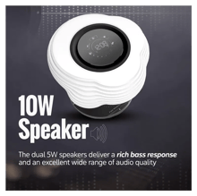 PROMATE 3 in 1 Cloud Design Wireless Speaker with LED Nightlight and Wireless Charger - Best Prices