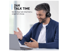 Anker PowerConf H500 Bluetooth Dual-Ear Headset with Microphone - Best Prices