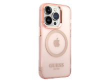Guess Magsafe Case With Translucent Gold Outline for iPhone 14 Pro - Best Prices