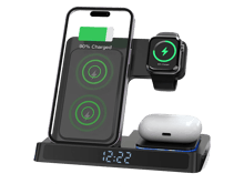 WiWU Wi-006 5 in 1 Wireless Charging Station with Clock 15W - Best Prices