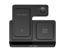 WiWU Wi-006 5 in 1 Wireless Charging Station with Clock 15W - Best Prices