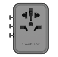 Momax UA11 1-World 20W PD Global Travel Fast Charger Power Adapter - Best Prices