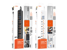 Moxom MX-ST16 7USB + 1PD 2500W Max Outlets 12in1 Power Strip - Best Prices