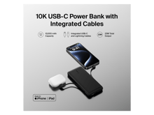 Belkin BoostCharge Plus 10K USB-C Power Bank with Integrated Cables - Best Prices