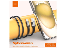 Moxom MX-CB234 3A Nylon Woven Data Cable - Best Prices