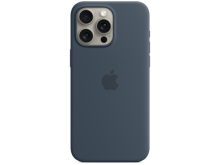 iPhone 15 Pro Silicone Case with MagSafe Storm Blue - Best Prices