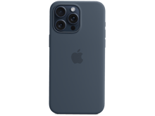 iPhone 15 Pro Silicone Case with MagSafe Storm Blue - Best Prices